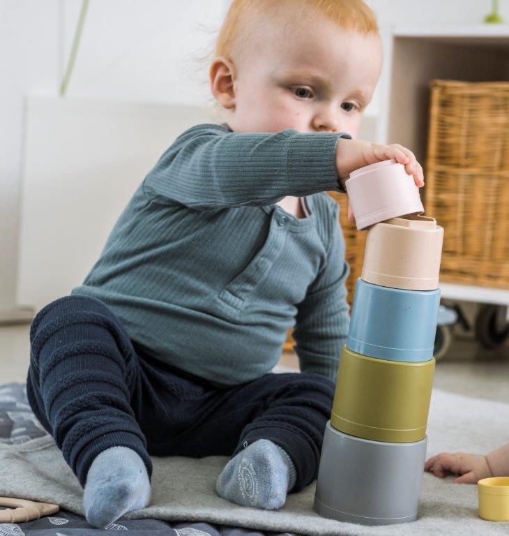 Wieża z kubków BIO TINY 6+ m-cy Dantoy