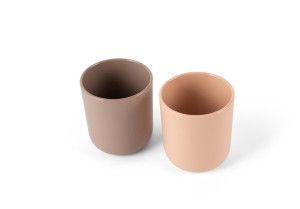 Kubek dla dzieci TINY BIObased 2 szt Mocca/Nude Dantoy