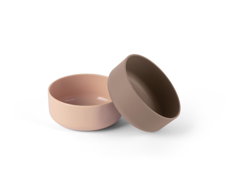 Miska dla dzieci TINY BIObesed 2 szt Nude/ Mocca Dantoy