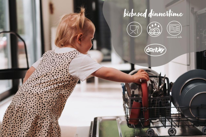 Miska dla dzieci TINY BIObesed 2 szt Nude/ Mocca Dantoy