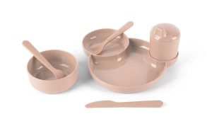Zestaw naczyń Dinnertime TINY BIObased Nude Dantoy
