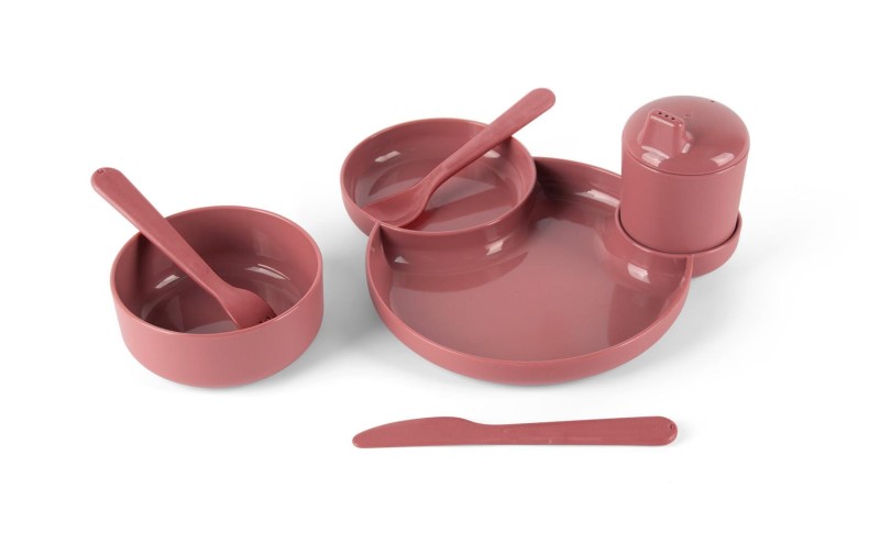Zestaw naczyń Dinnertime TINY BIObased  Red Dantoy