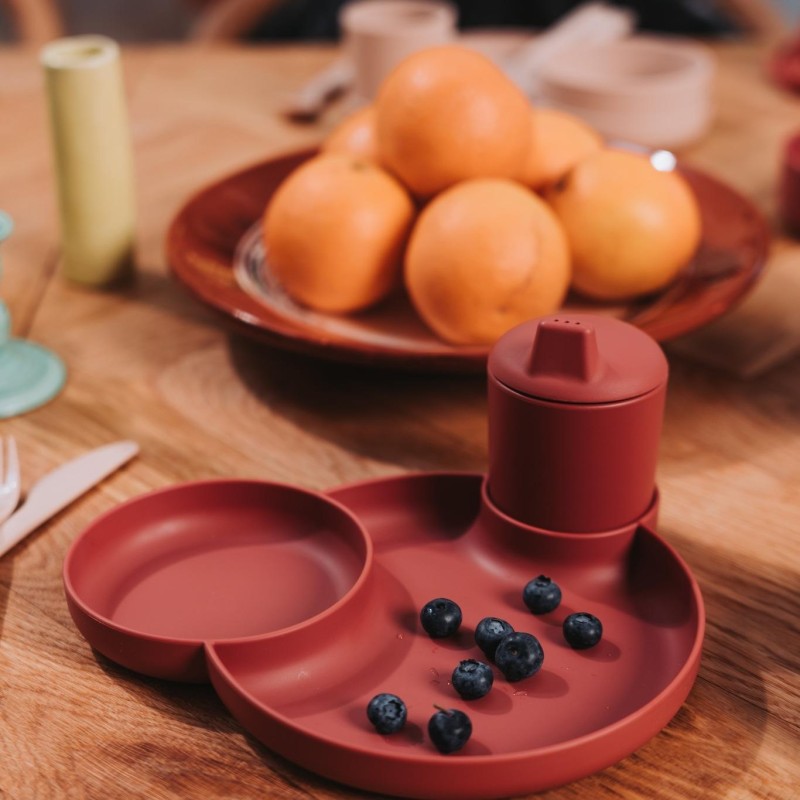 Zestaw naczyń Dinnertime TINY BIObased  Red Dantoy