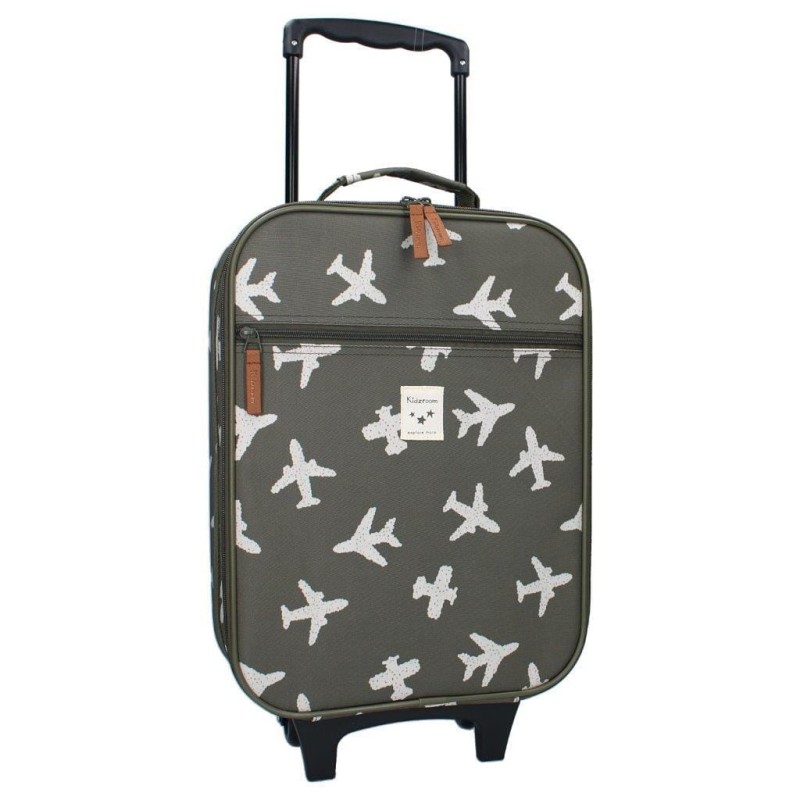 Walizka dziecięca Airplane khaki KIDZROOM