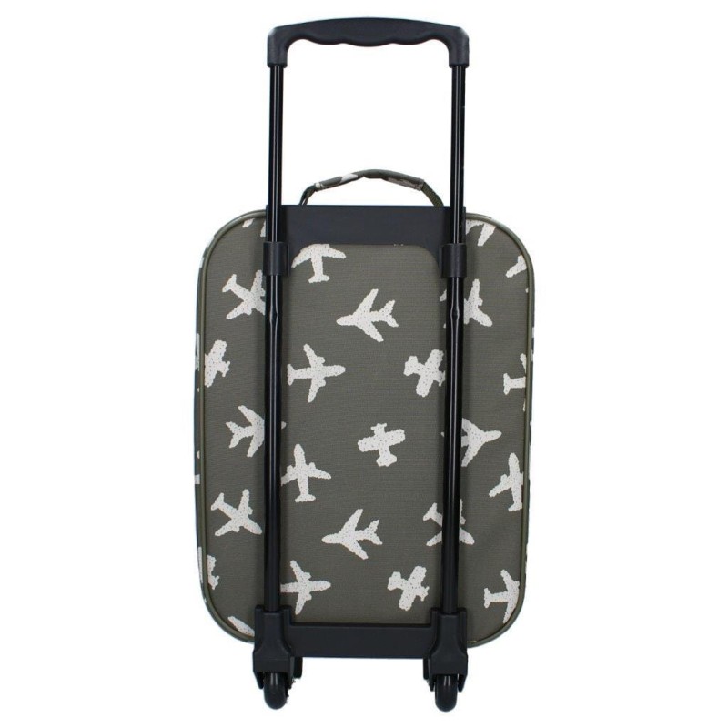 Walizka dziecięca Airplane khaki KIDZROOM