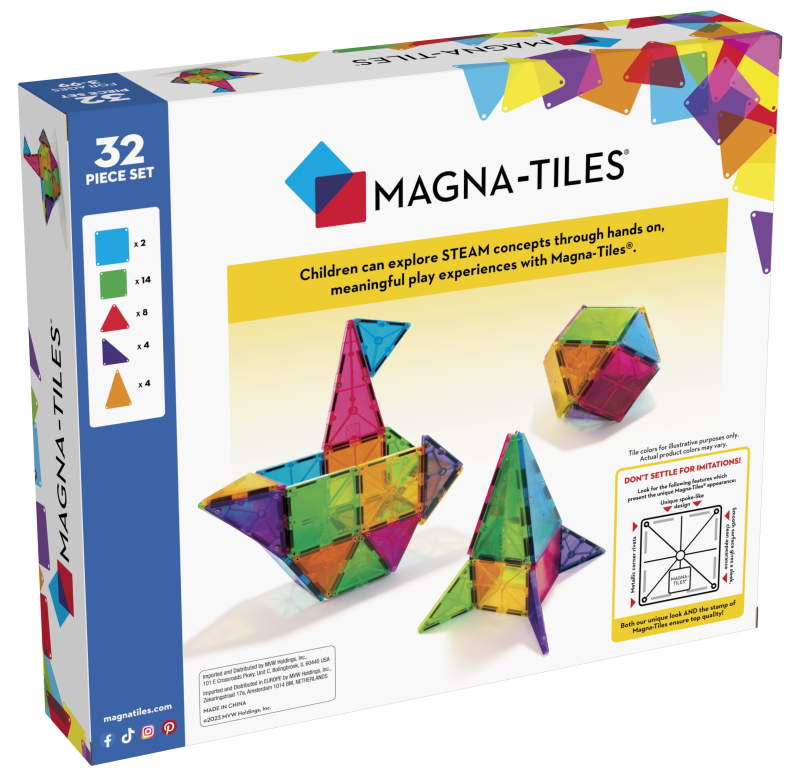 Klocki Magnetyczne Classic 32 el. MAGNA-TILES