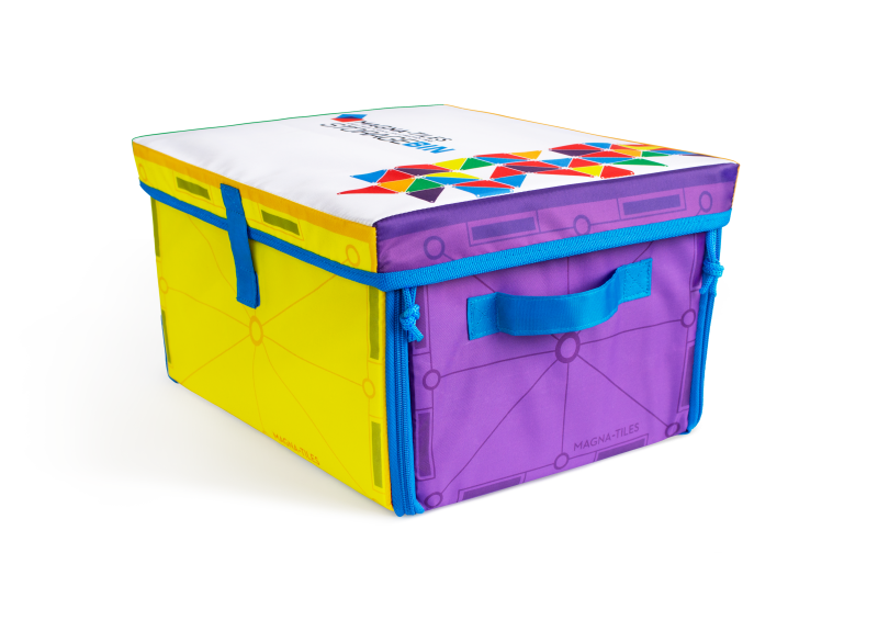 Skrzynia na klocki/Mata interaktywna 2 w 1 MAGNA-TILES