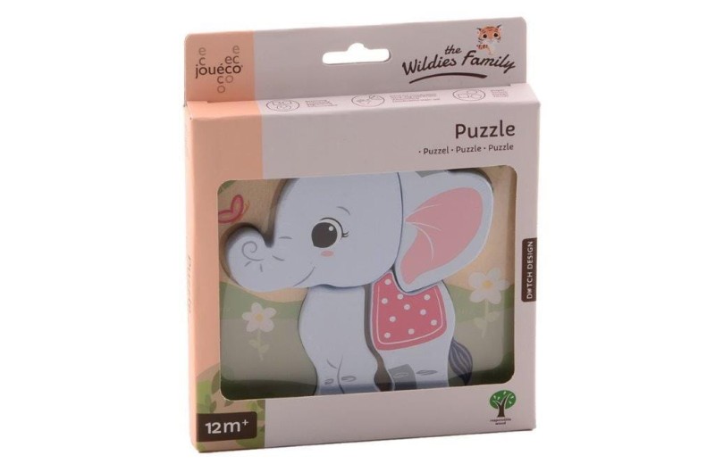 Drewniane puzzle MAŁPKA The Wildies Family Joueco