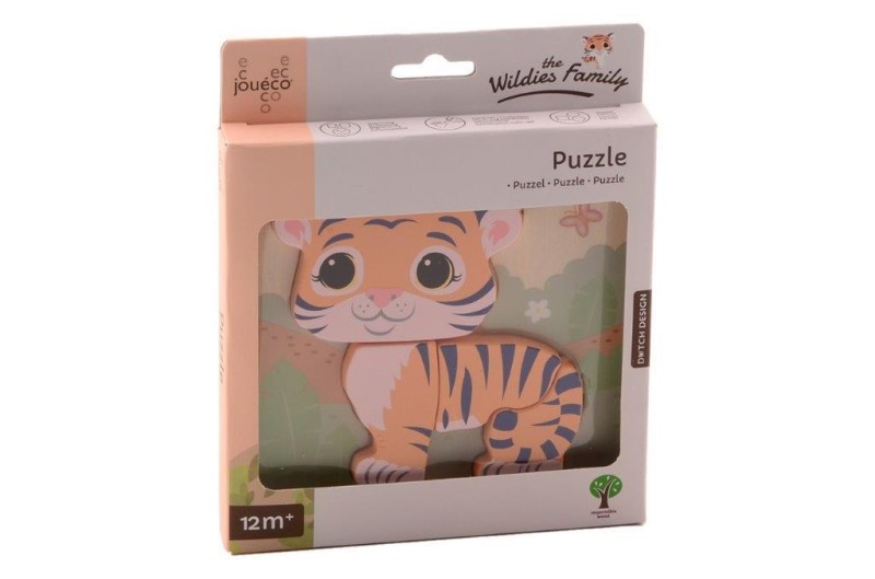Drewniane puzzle MAŁPKA The Wildies Family Joueco