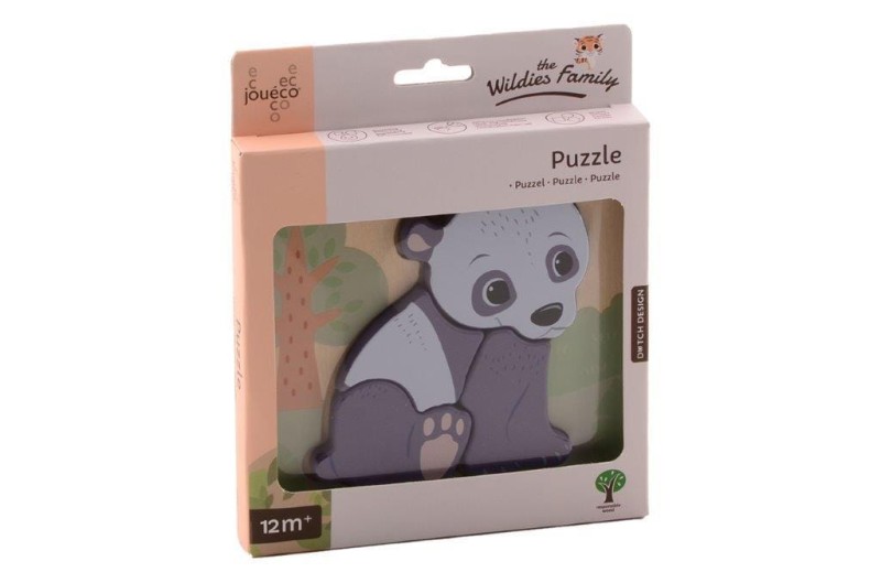 Drewniane puzzle MAŁPKA The Wildies Family Joueco