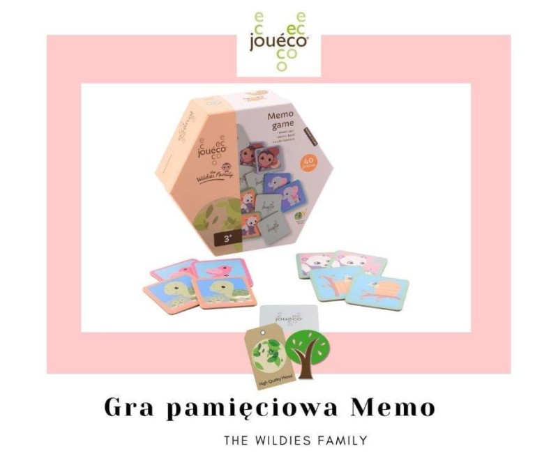 Gra pamięciowa MEMO The wildies Family Joueco