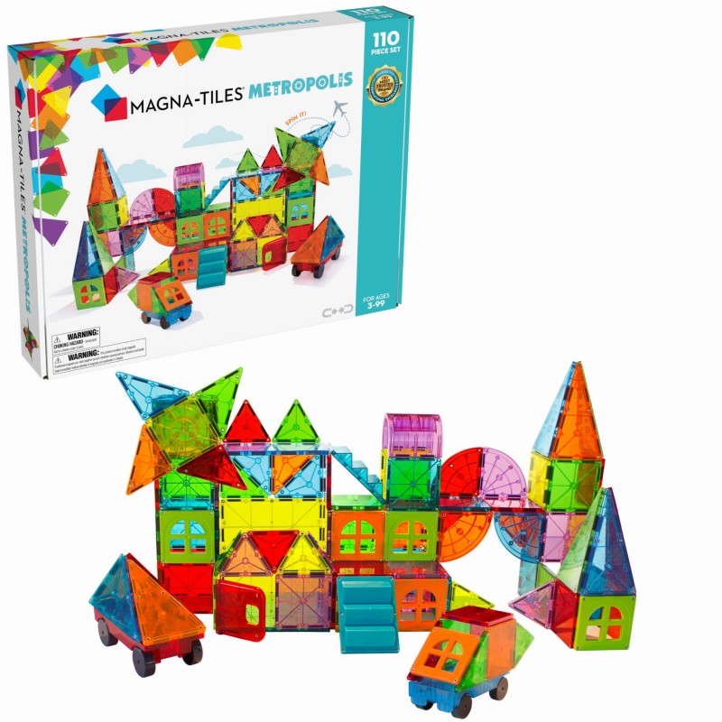 Klocki Magnetyczne Miasto Metropolis 110 el. MAGNA-TILES