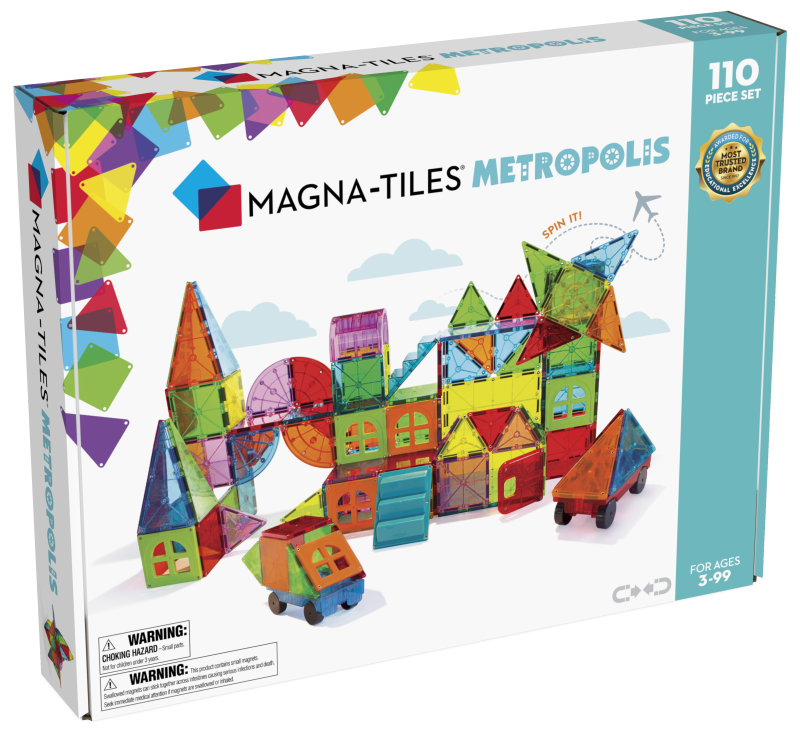 Klocki Magnetyczne Miasto Metropolis 110 el. MAGNA-TILES
