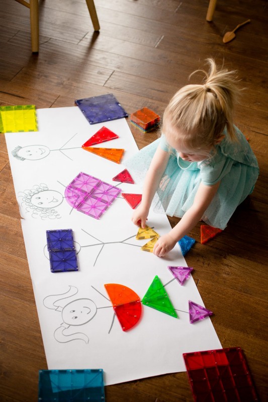Klocki Magnetyczne Miasto Metropolis 110 el. MAGNA-TILES
