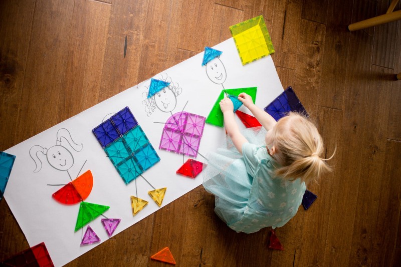 Klocki Magnetyczne Miasto Metropolis 110 el. MAGNA-TILES