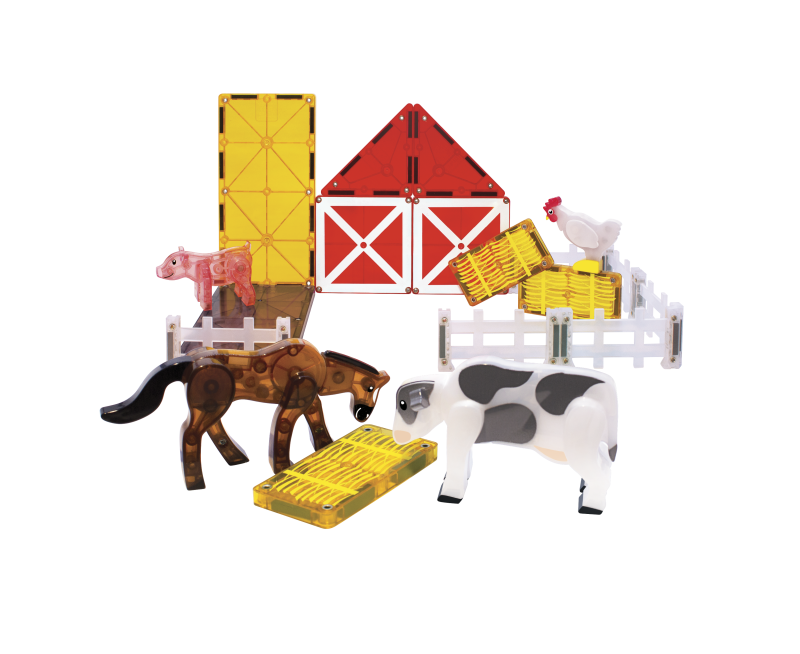 Klocki Magnetyczne Farm Animals 25 el. MAGNA-TILES