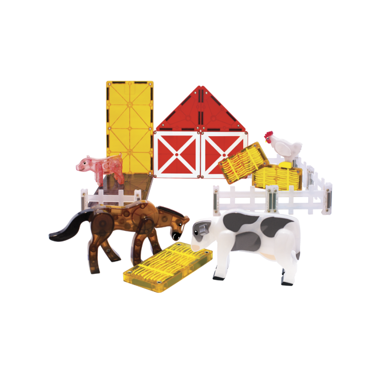 Klocki Magnetyczne Farm Animals 25 el. MAGNA-TILES