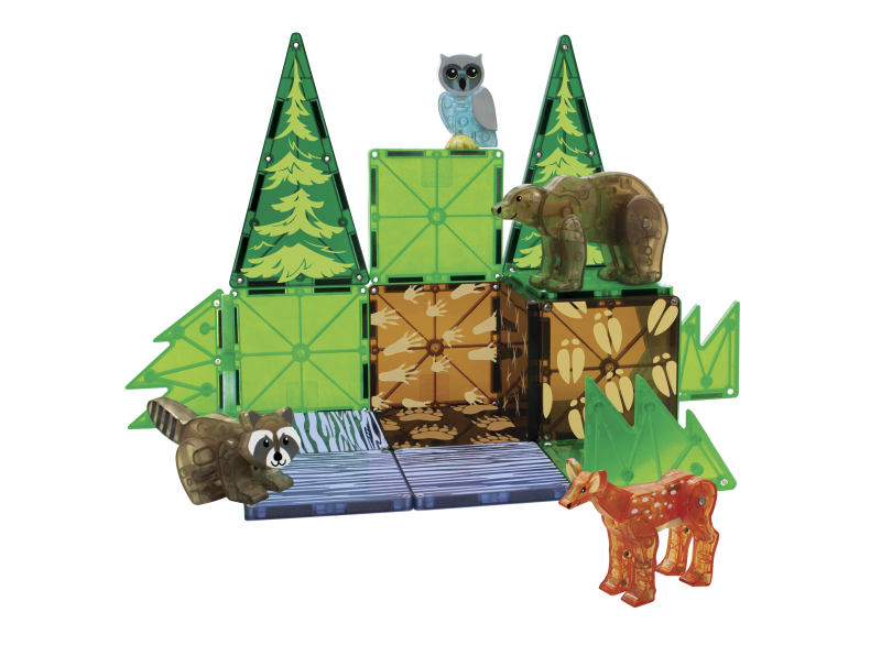 Klocki Magnetyczne Forest Animals 25 el. MAGNA-TILES