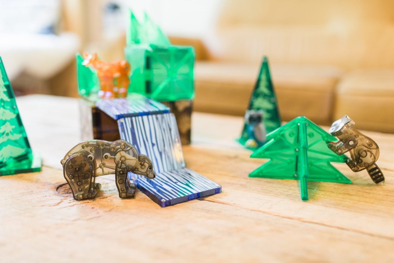 Klocki Magnetyczne Forest Animals 25 el. MAGNA-TILES
