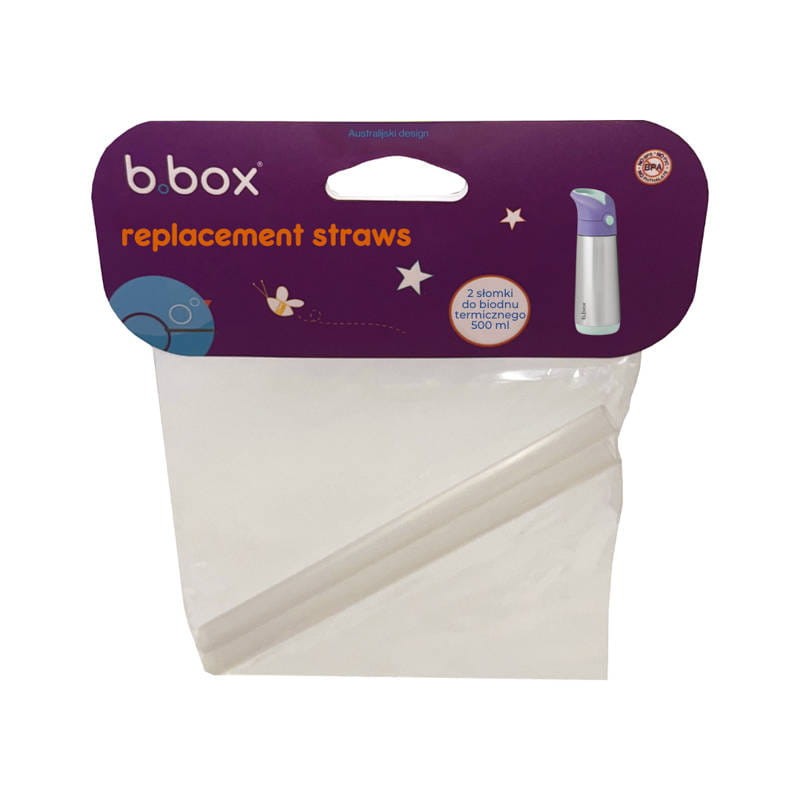 Zestaw słomek do bidonu termicznego 500 ml 2 szt. b.box