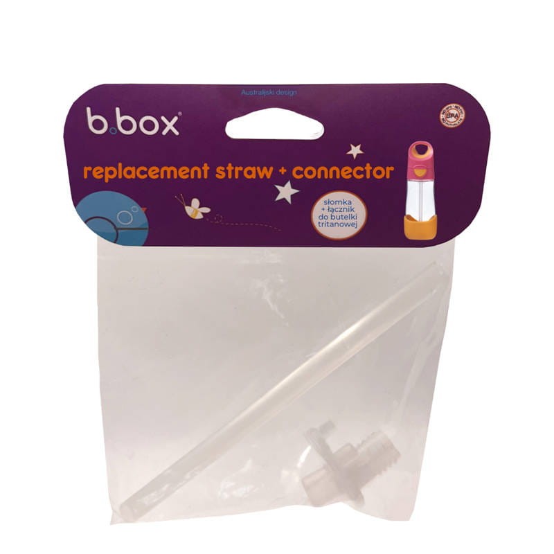 Zestaw słomki z łącznikiem do butelki tritanowej 450 ml b.box