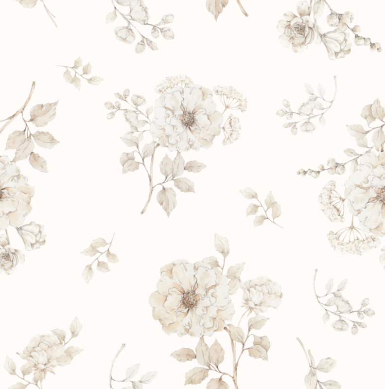 Bambusowy duży ręcznik boho flowers my memi
