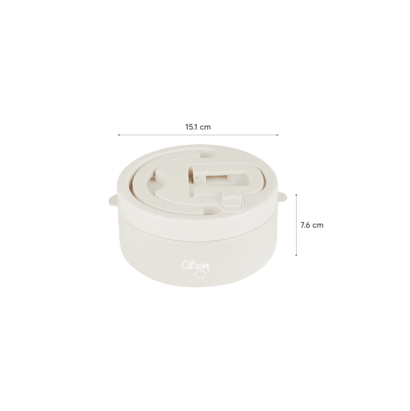 Termos obiadowy z podziałką 400 ml Beige Citron