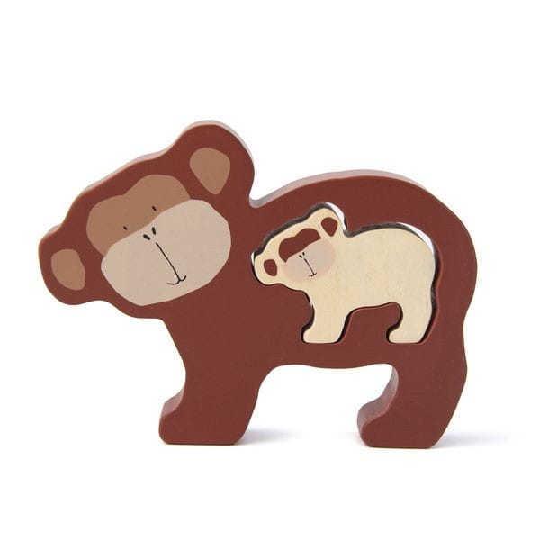 Małpka Drewniane Puzzle Trixie Baby