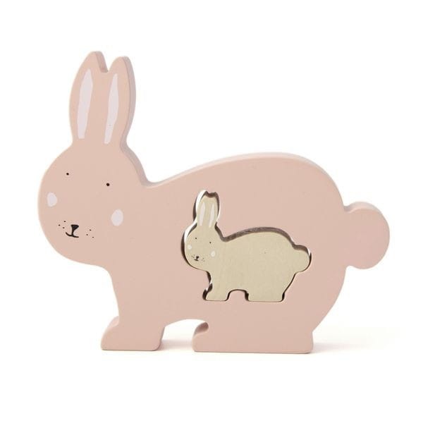 Królik Drewniane Puzzle Trixie Baby