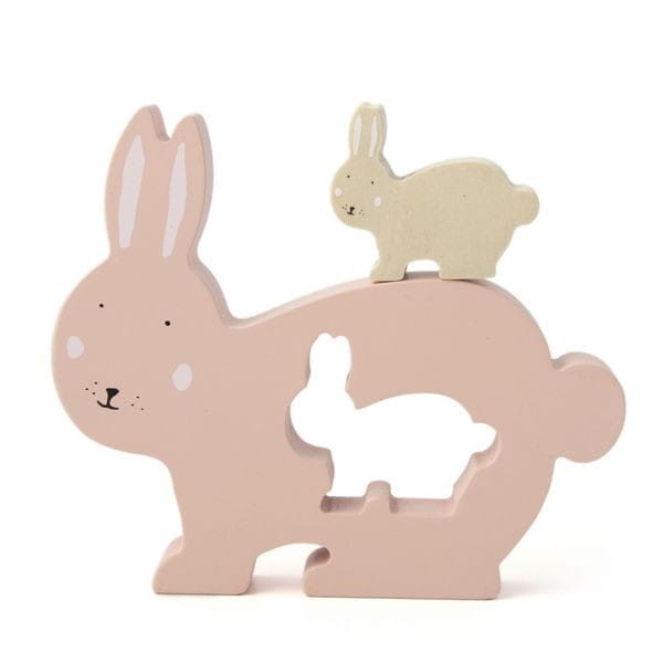 Królik Drewniane Puzzle Trixie Baby
