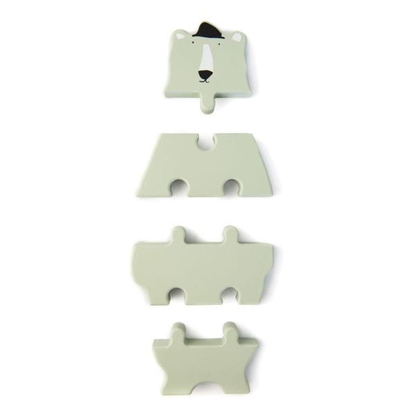 Miś Polarny Drewniane Puzzle Trixie Baby