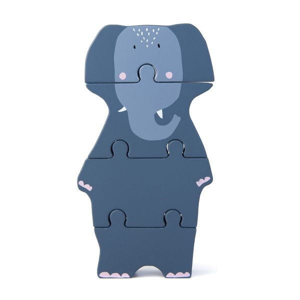 Słoń Drewniane Puzzle Trixie Baby