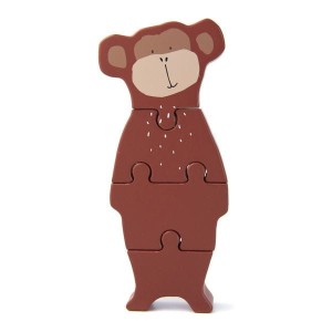 Małpka Drewniane Puzzle Trixie Baby