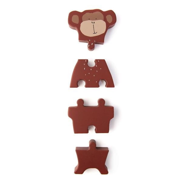 Małpka Drewniane Puzzle Trixie Baby