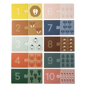 Zwierzęta Puzzle do Nauki Liczenia Trixie Baby