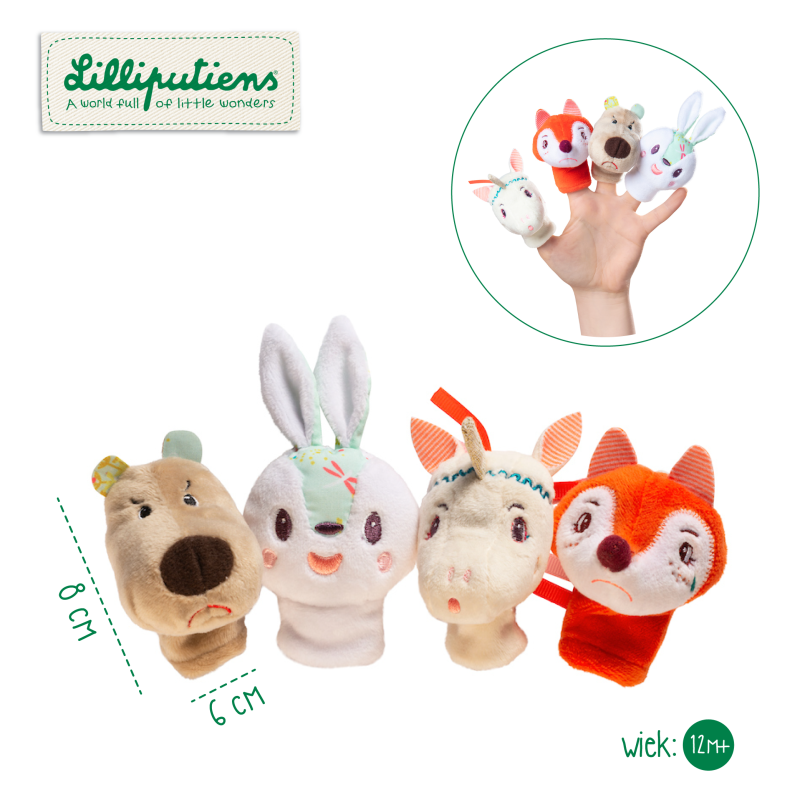 Zestaw Mini Pacynek na Palce Las Lilliputiens