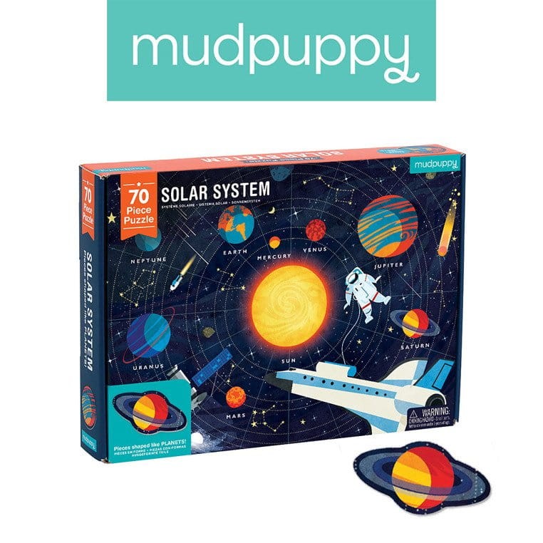 Puzzle Układ Słoneczny z elementami w kształcie planet 5+ Mudpuppy