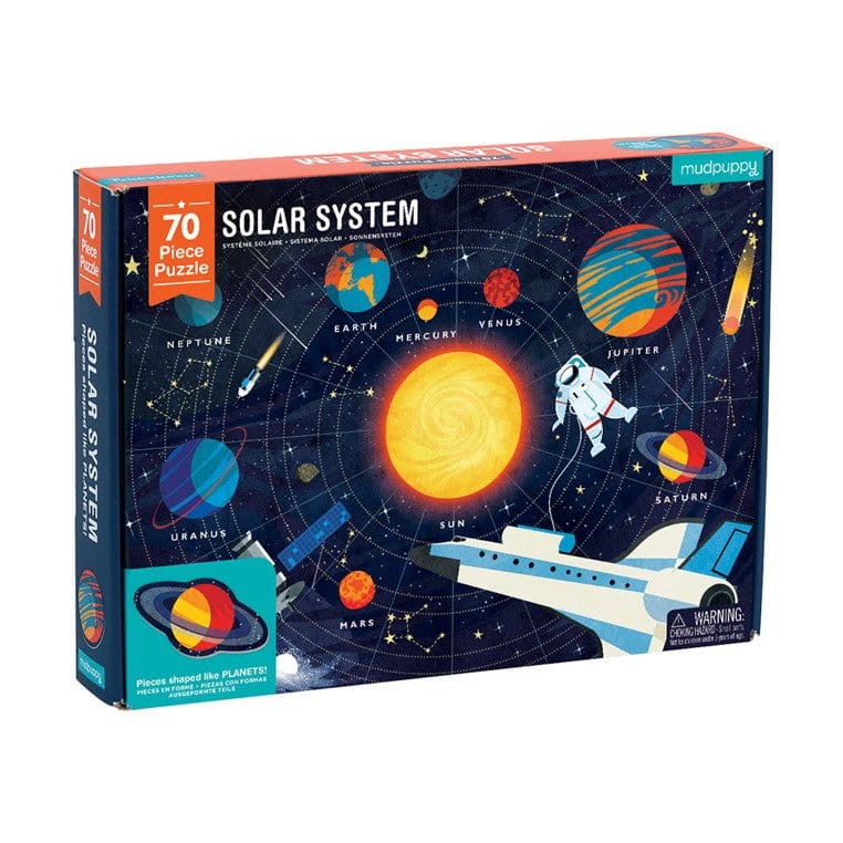 Puzzle Układ Słoneczny z elementami w kształcie planet 5+ Mudpuppy