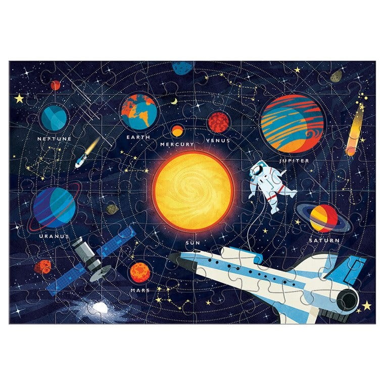 Puzzle Układ Słoneczny z elementami w kształcie planet 5+ Mudpuppy