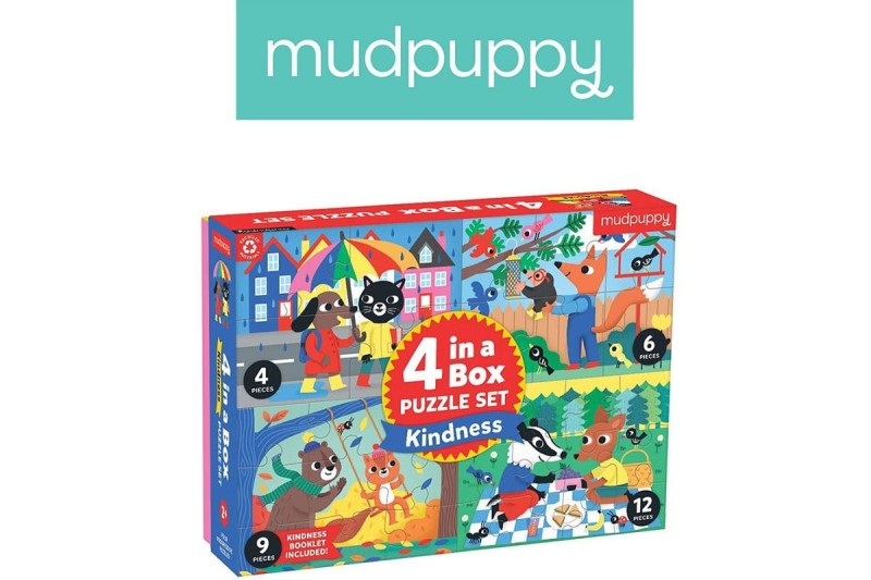 Puzzle progresywne Życzliwość 4, 6, 9 i 12 el. 2+ Mudpuppy