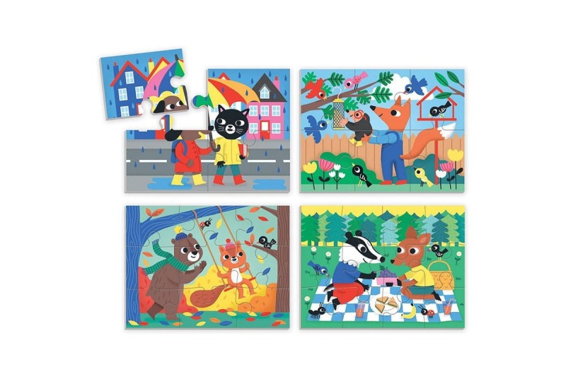 Puzzle progresywne Życzliwość 4, 6, 9 i 12 el. 2+ Mudpuppy