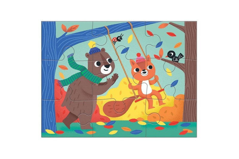 Puzzle progresywne Życzliwość 4, 6, 9 i 12 el. 2+ Mudpuppy