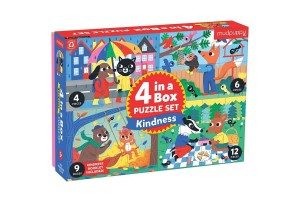 Puzzle progresywne Życzliwość 4, 6, 9 i 12 el. 2+ Mudpuppy
