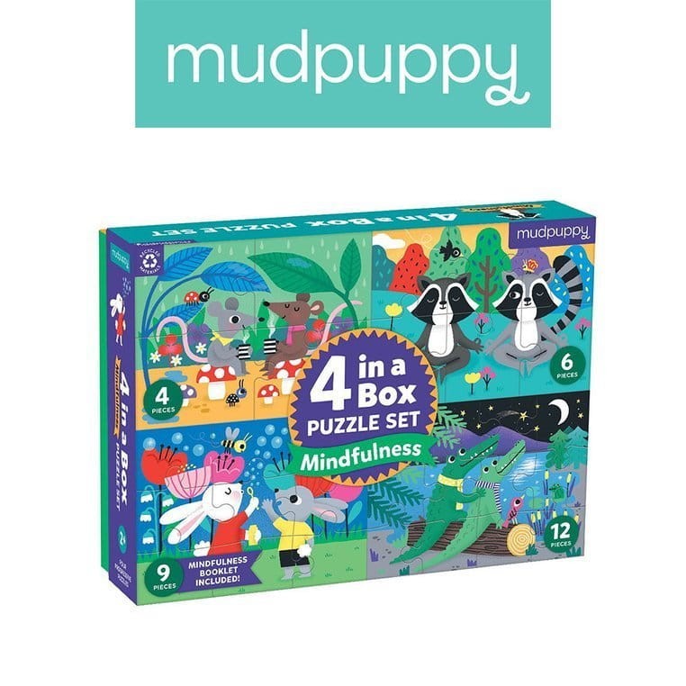 Puzzle progresywne Uważność 4, 6, 9 i 12 el. 2+ Mudpuppy
