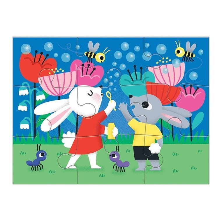 Puzzle progresywne Uważność 4, 6, 9 i 12 el. 2+ Mudpuppy