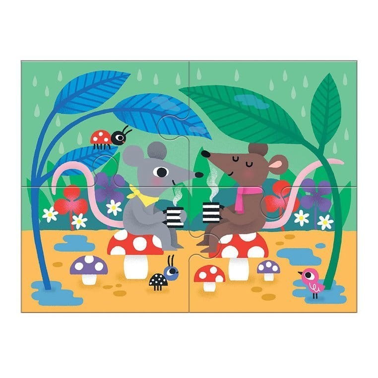 Puzzle progresywne Uważność 4, 6, 9 i 12 el. 2+ Mudpuppy