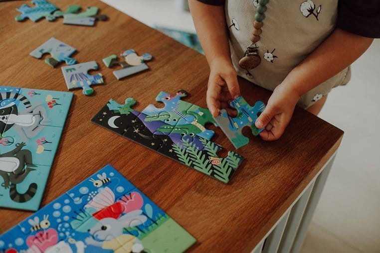 Puzzle progresywne Uważność 4, 6, 9 i 12 el. 2+ Mudpuppy