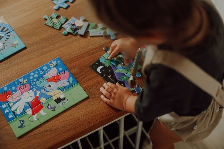 Puzzle progresywne Uważność 4, 6, 9 i 12 el. 2+ Mudpuppy