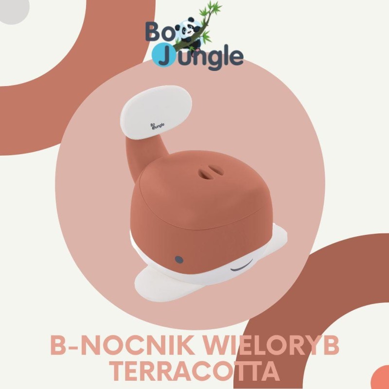 Nocnik wieloryb terracotta Bo Jungle