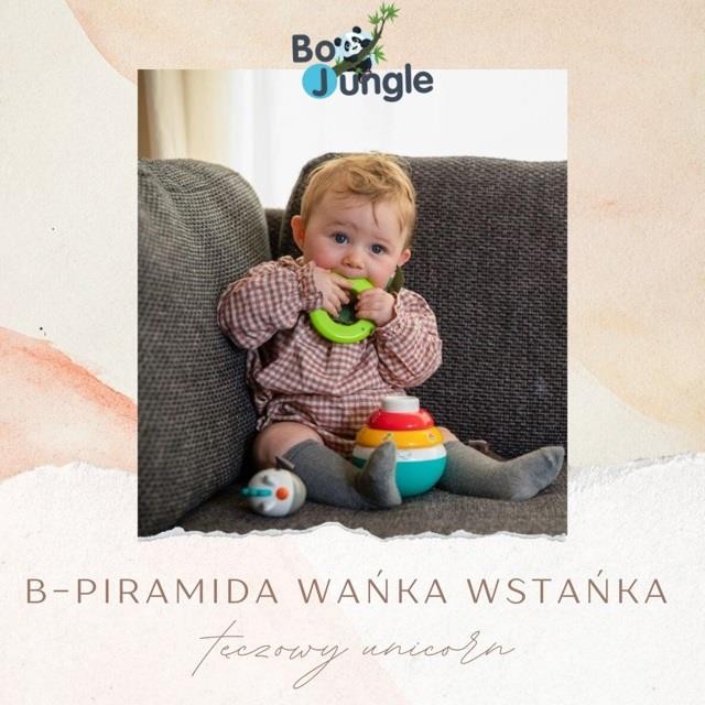 Piramida wańka wstańka tęczowy Unicorn Bo Jungle